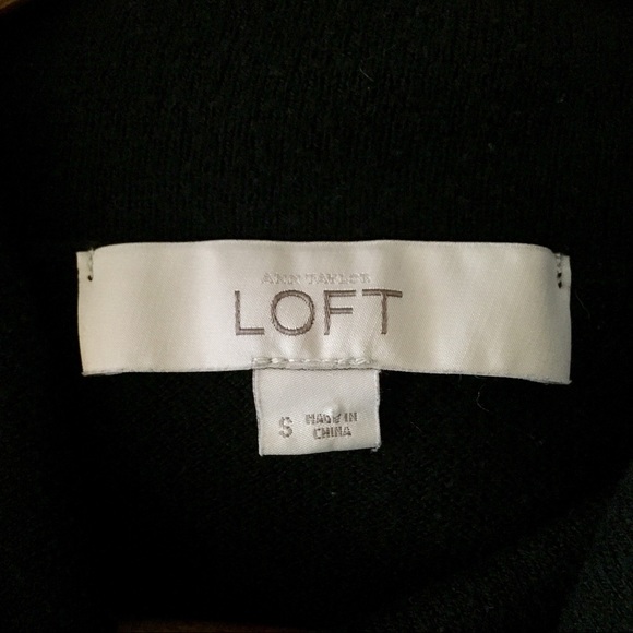 LOFT Black Cowl Neck Lightweight Sweater - Picture 5 of 5